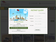 Tablet Screenshot of harmonyindiatravels.com